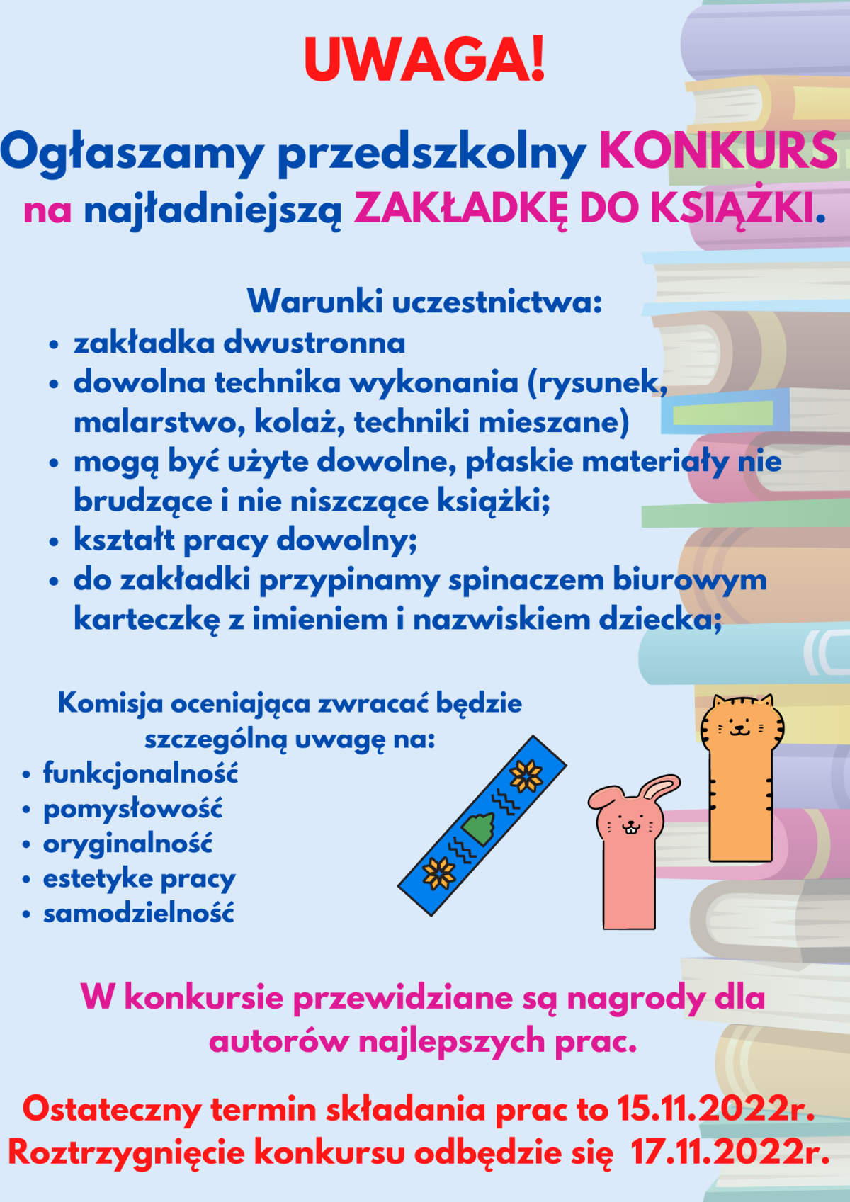 ,,Najładniejsza zakładka do książki